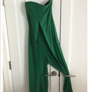 Charlie Cedric Beautiful green silk Jumpsuit